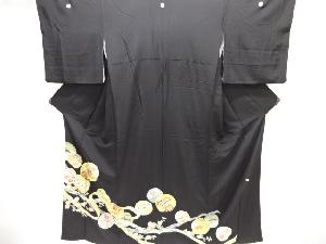 作家物　花模様刺繍留袖(比翼付き)